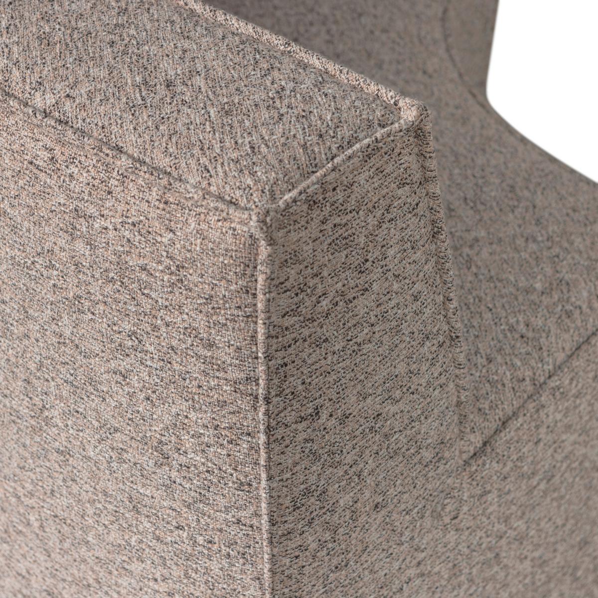 Eckbank Europa Sandfarben B: 186 cm - Sandfarben/Schwarz, Design, Textil (186/85/90cm) - Livetastic