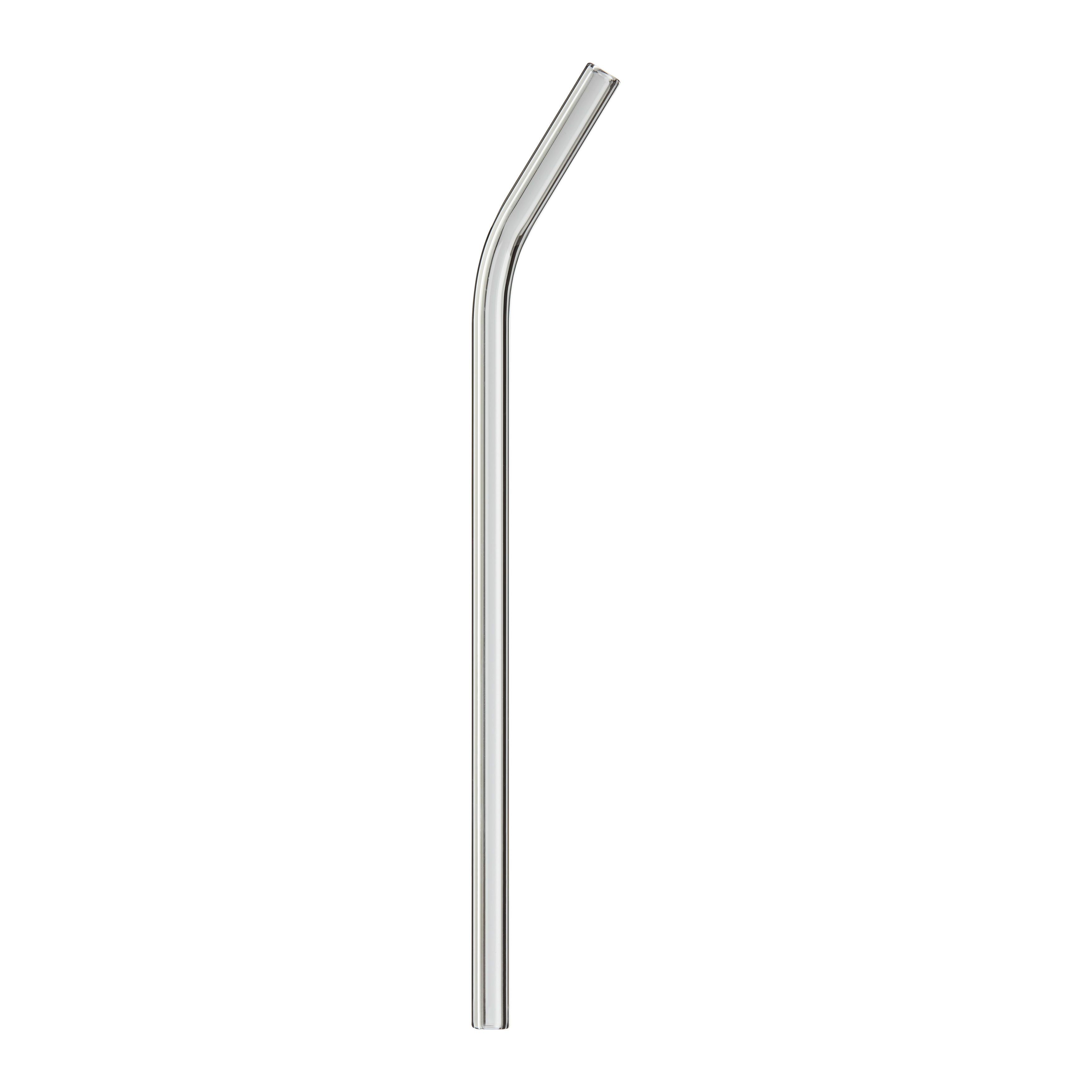 SLAMKA NA PITIE JESSY - priehľadné/čierna, sklo (20cm) - Premium Living