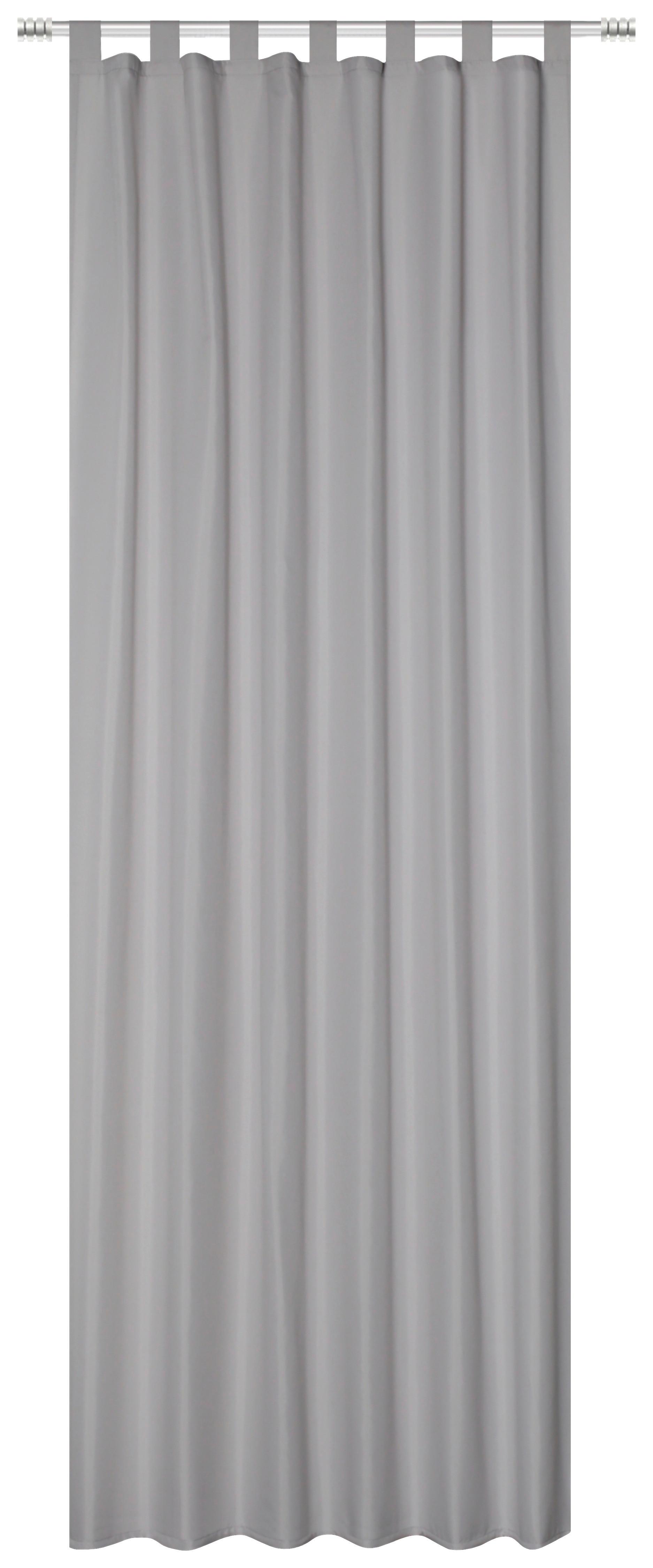 Outdoorvorhang Lilliana - Silberfarben, MODERN, Textil (140/245cm) - Luca Bessoni