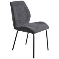 Négylábú Szék Hilde Am Lz 06 - fekete/sötétszürke, Konventionell, textil/fa (51/87/61cm)