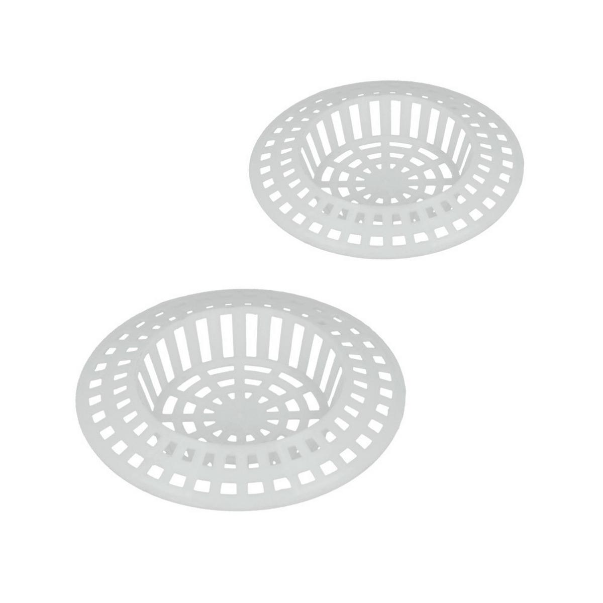 Lefolyószűrő Műanyag - fehér, műanyag