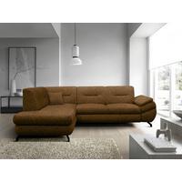 Ecksofa Imo Braun 201x274 cm - Schwarz/Braun, Design, Textil (201/274cm) - MID.YOU