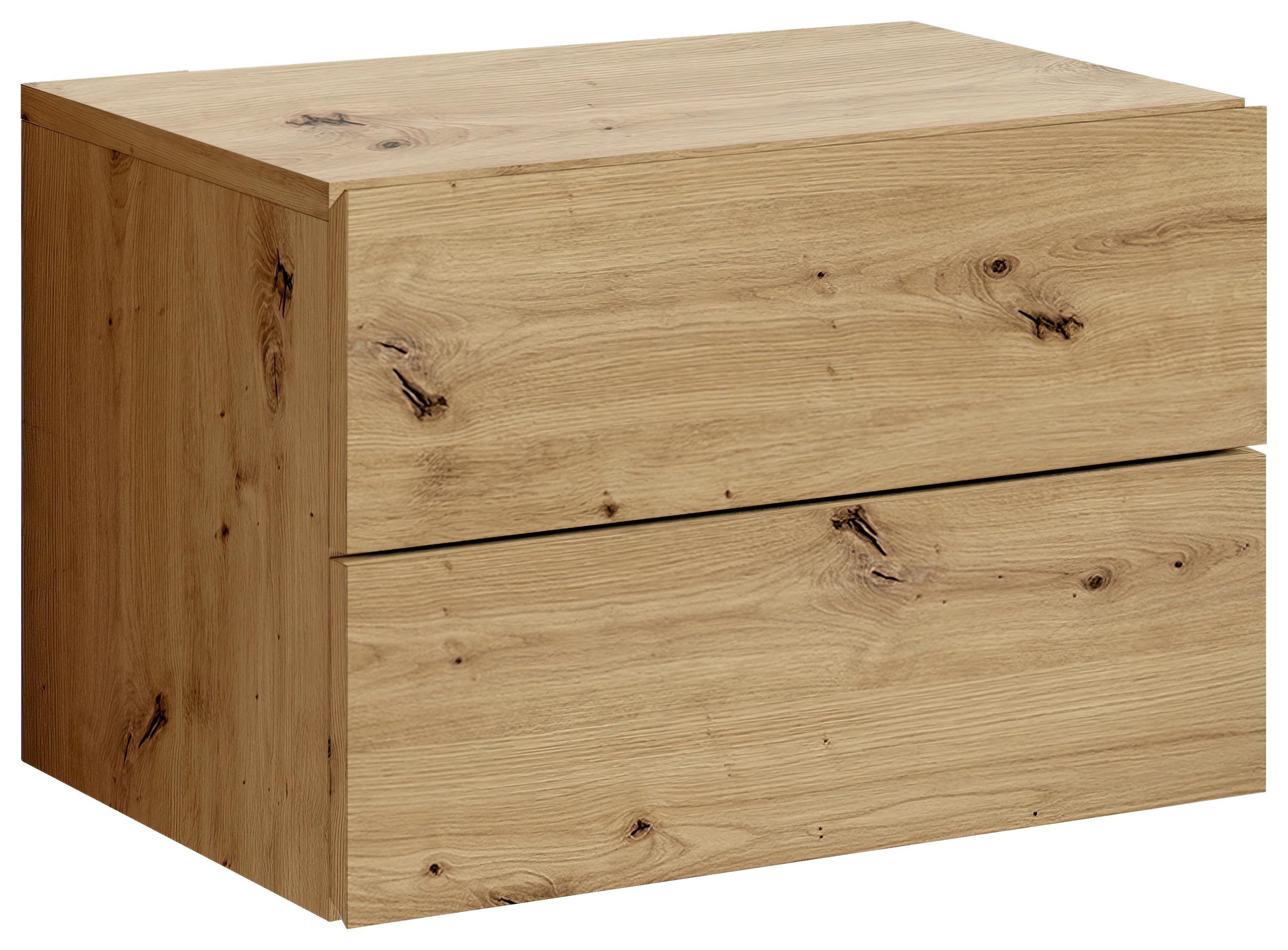 Nachtkästchen Cabo Eiche Artisan - Eiche Artisan, MODERN, Holzwerkstoff (42/28/30cm) - Livetastic
