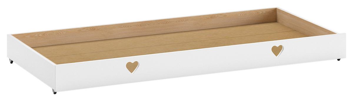 Schubkasteneinsatz Amori B: 196 Cm Weiß - Weiß, Natur, Holzwerkstoff (196/19,4/93,9cm) - Vipack