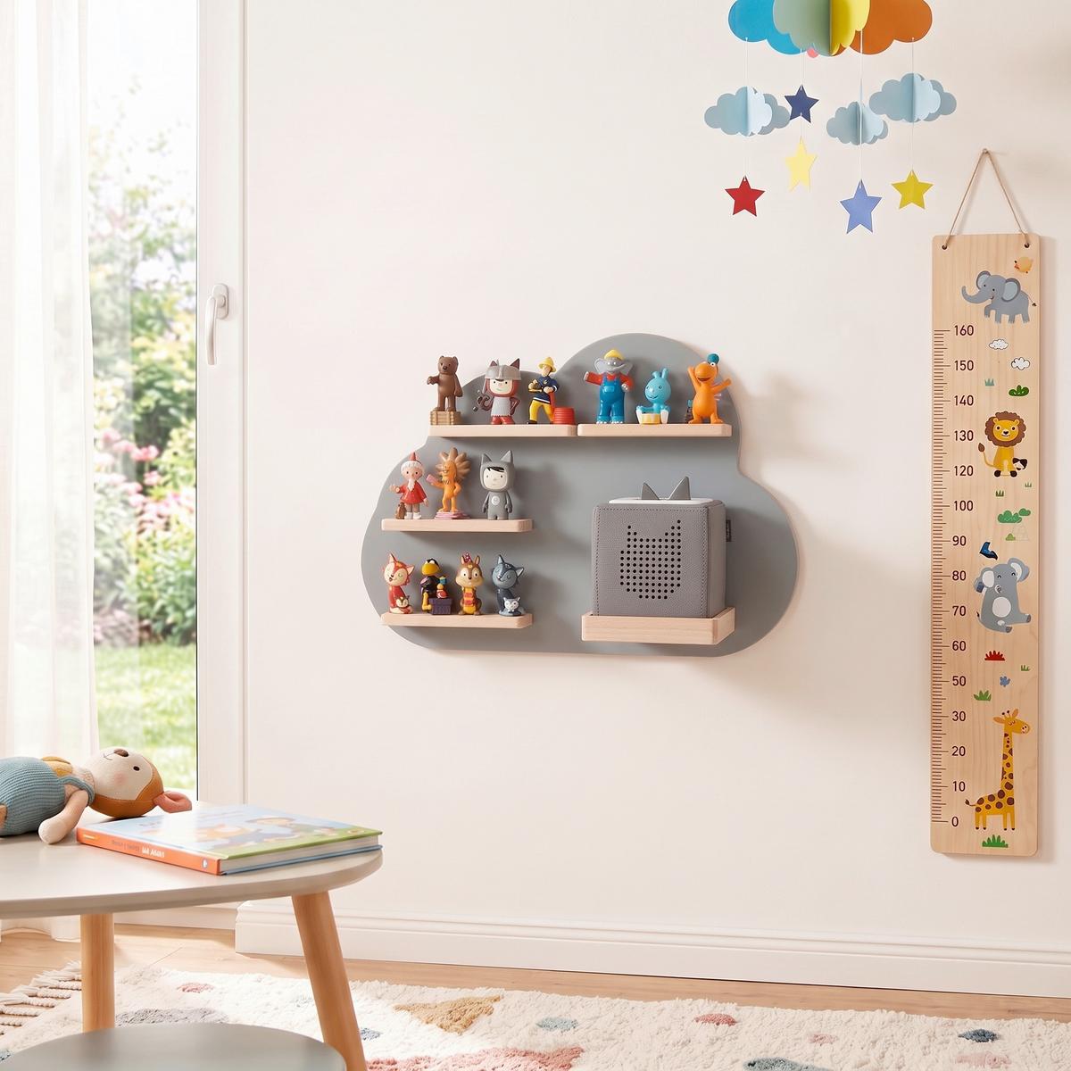 Kinderregal Boarti Grau B: 48 cm - Grau, MODERN, Holzwerkstoff (48/35/19cm) - Livetastic
