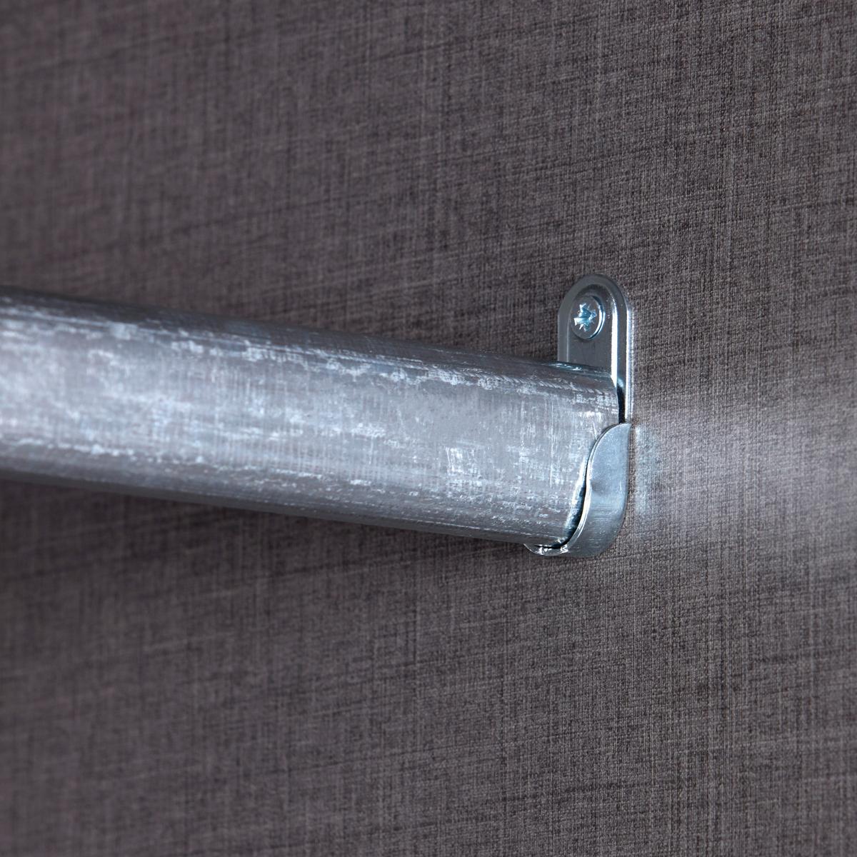 Schwebetürenschrank + LED 270cm , Graphit/Eiche Dekor - Eichefarben/Graphitfarben, KONVENTIONELL, Holzwerkstoff (270/225,5/60cm) - James Wood