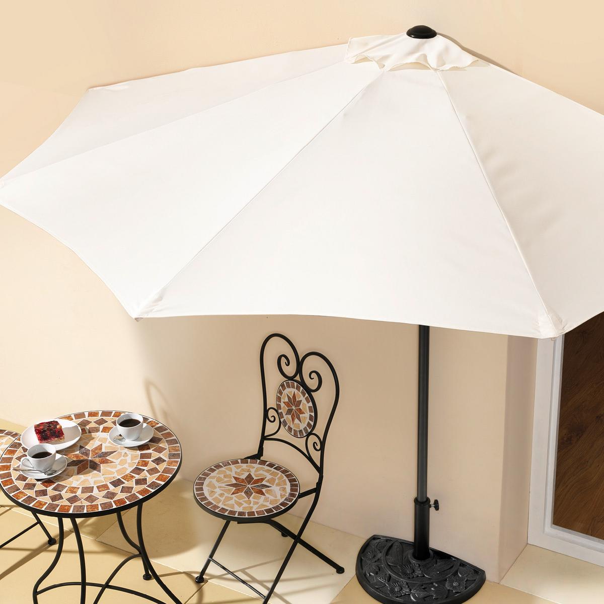 Sonnenschirm BxHxT: 270x235x135 cm Naturfarben - Anthrazit/Naturfarben, Basics, Textil/Metall (270/235/135cm)