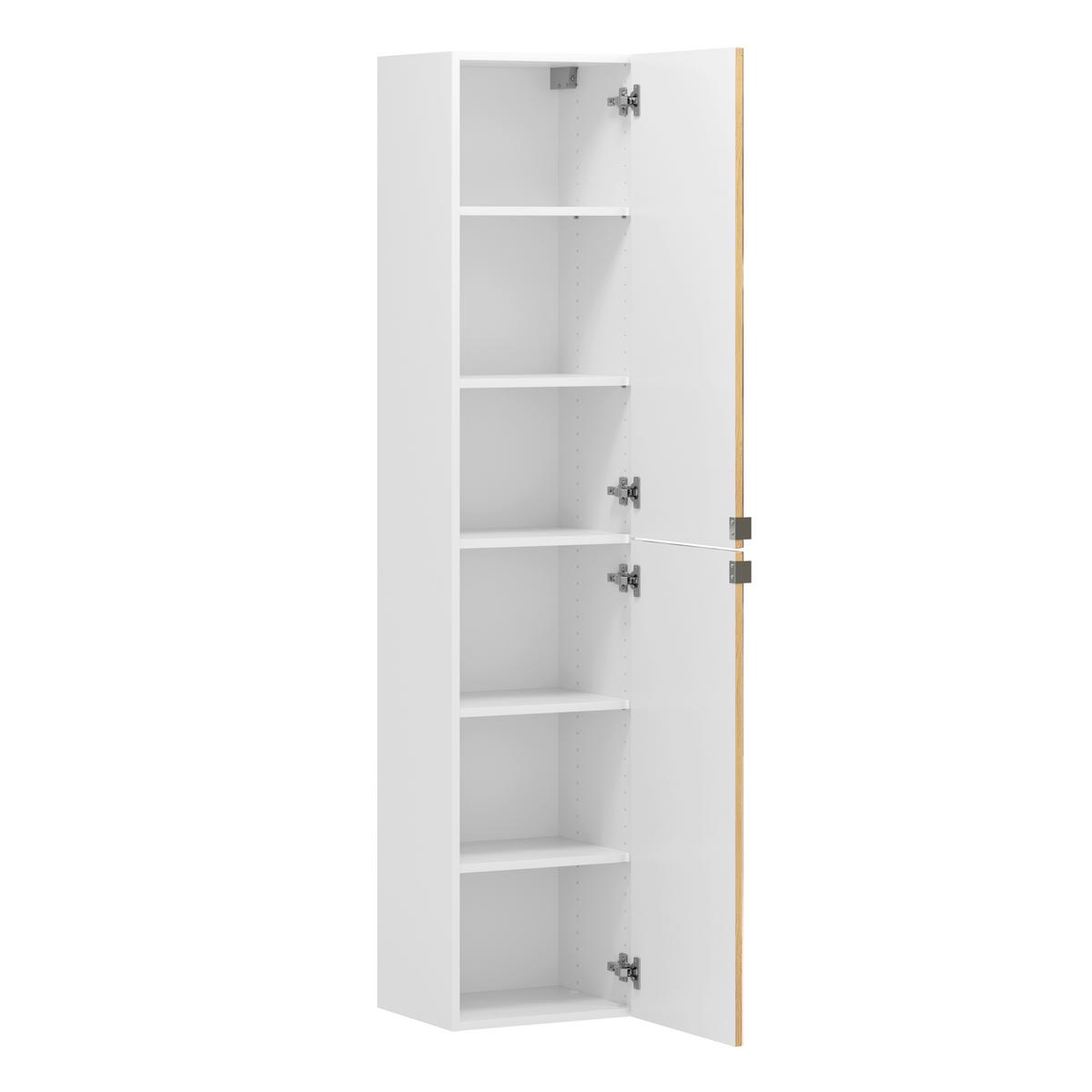 Spiegelschrank Verona Weiß/Wildeiche B: 40cm - Wildeiche/Weiß, Trend, Holzwerkstoff (40/180/35cm) - Held