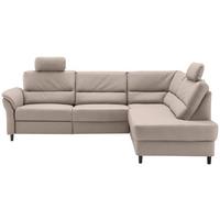 Ecksofa Cavoli, Beige S: 266x190 cm - Beige/Schwarz, MODERN, Textil (266/190cm) - Livetastic