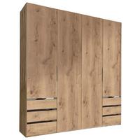 Drehtürenschrank mit Laden 200cm Level 36a, Eiche Dekor - Plankeneiche/Eichefarben, MODERN, Holzwerkstoff (200/216/58cm) - MID.YOU