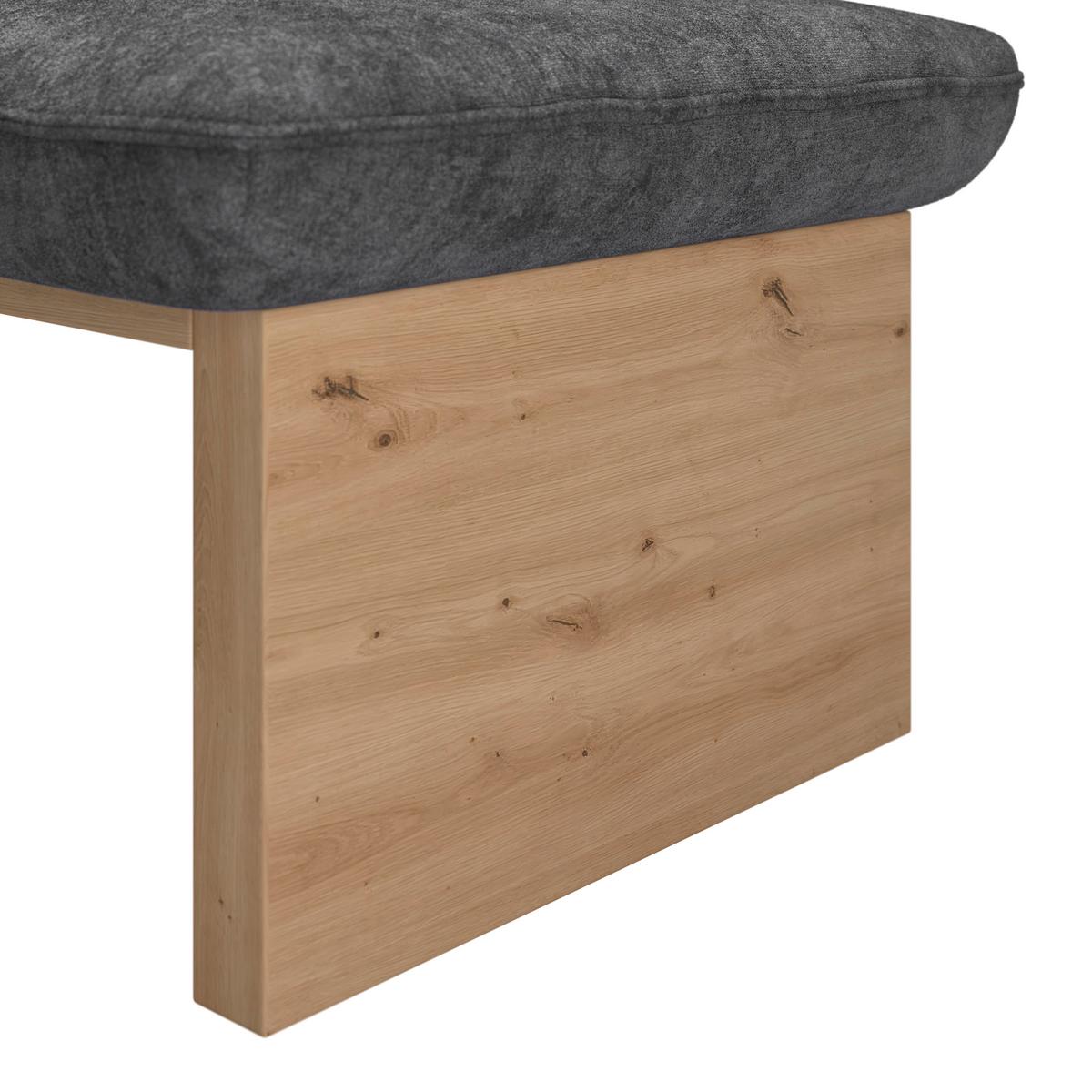 Eckbank Anthrazit Beluna II 170x212 cm - Eichefarben/Anthrazit, KONVENTIONELL, Holz/Textil (170/212cm) - James Wood