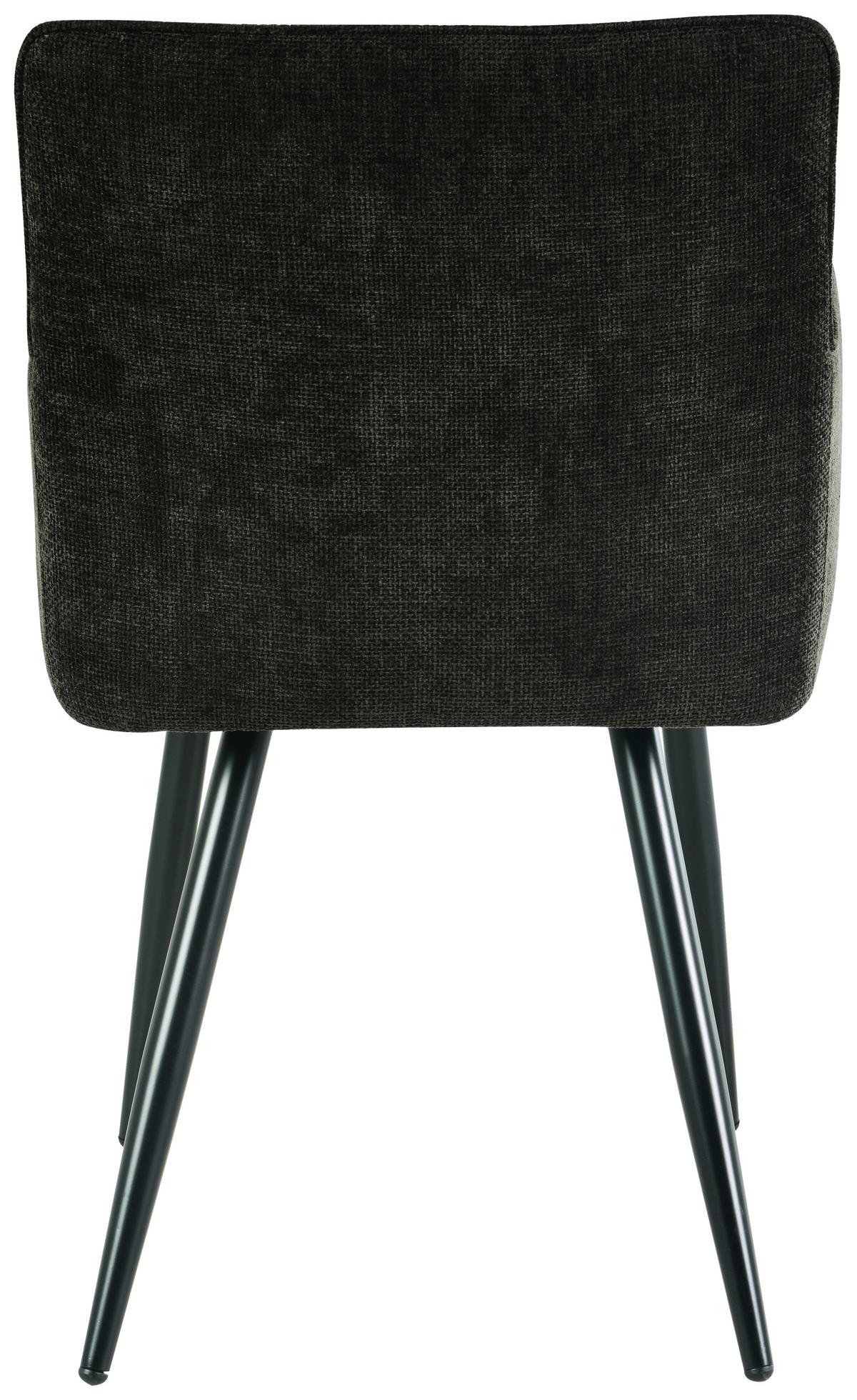 Armlehnstuhl Finn - Schwarz, LIFESTYLE, Holz/Textil (54/82/60cm) - MID.YOU