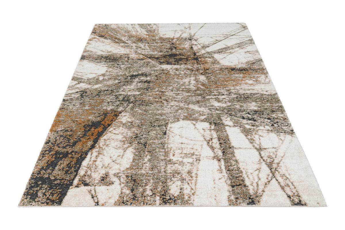Webteppich My Bologna - Dunkelgrau/Creme, LIFESTYLE, Textil (120/170cm) - Obsession
