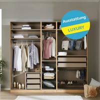Offener Kleiderschrank Mit Laden 227,8 Cm Unit Weiß - Weiß, MODERN, Holzwerkstoff (227,8/210/56,5cm) - Ondega