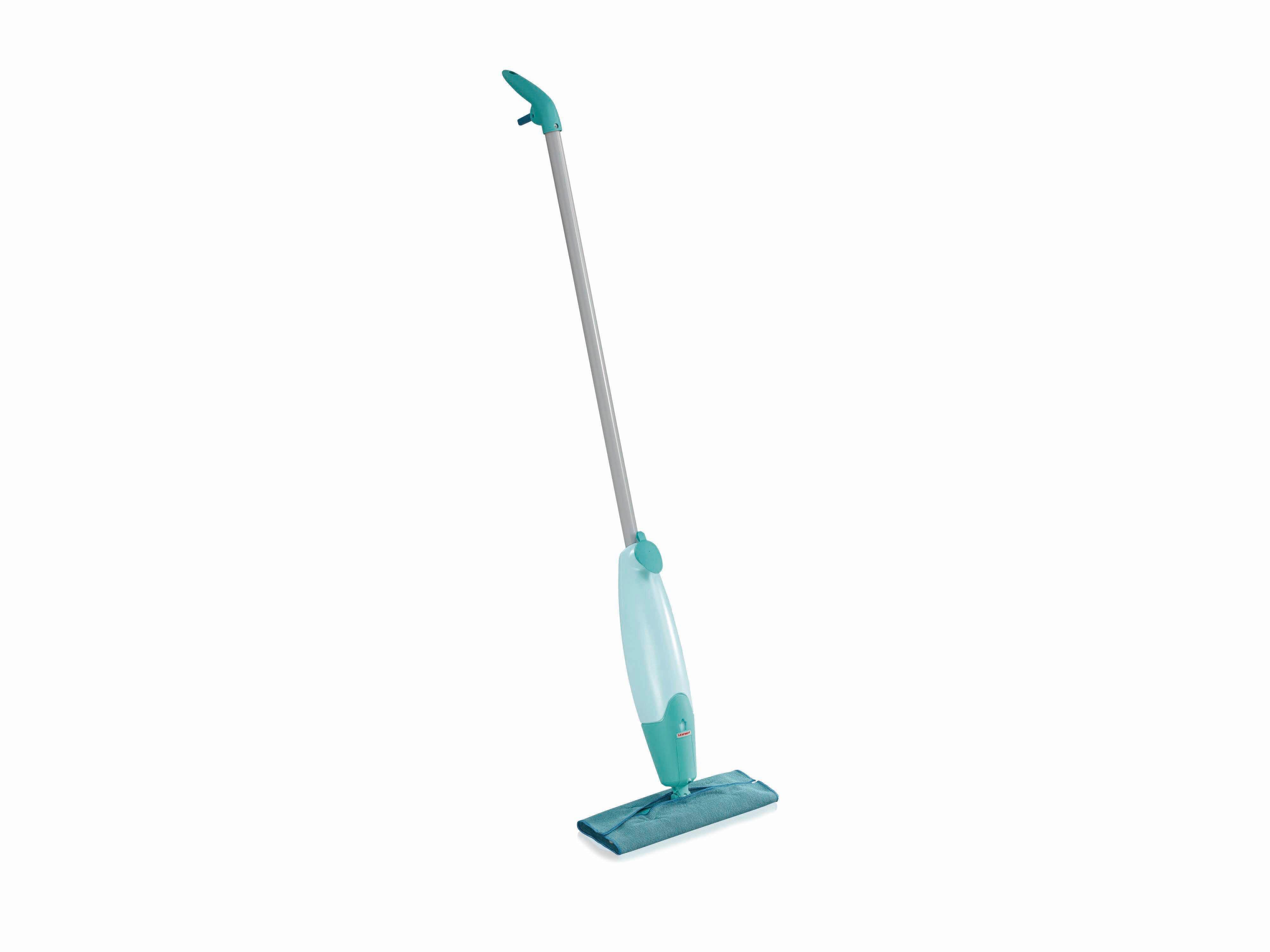 Bodenwischer Pico Spray s mit Sprühfunktion und Schwenkhals - Türkis/Weiß, Basics, Kunststoff/Textil (27/10,5/120cm) - Leifheit