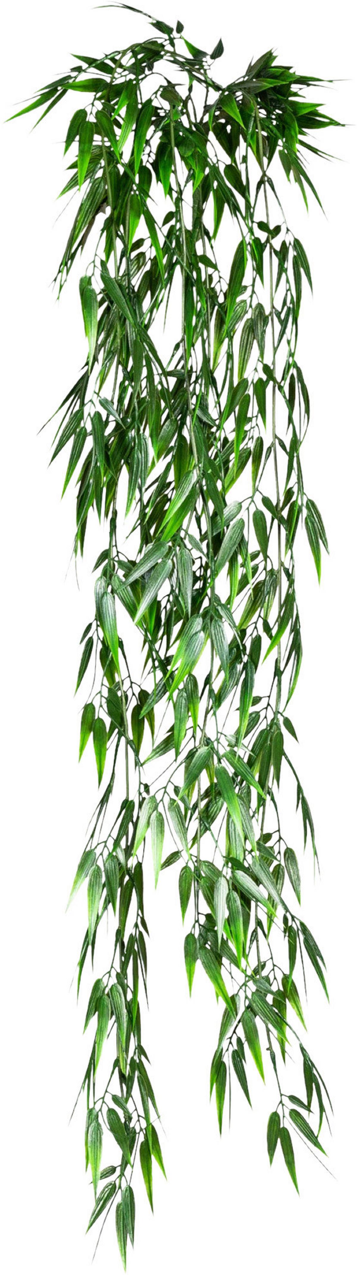 Kunstpflanze Hängepflanzen Grün, 90 cm - Grün, Design, Kunststoff (90cm) - P & B