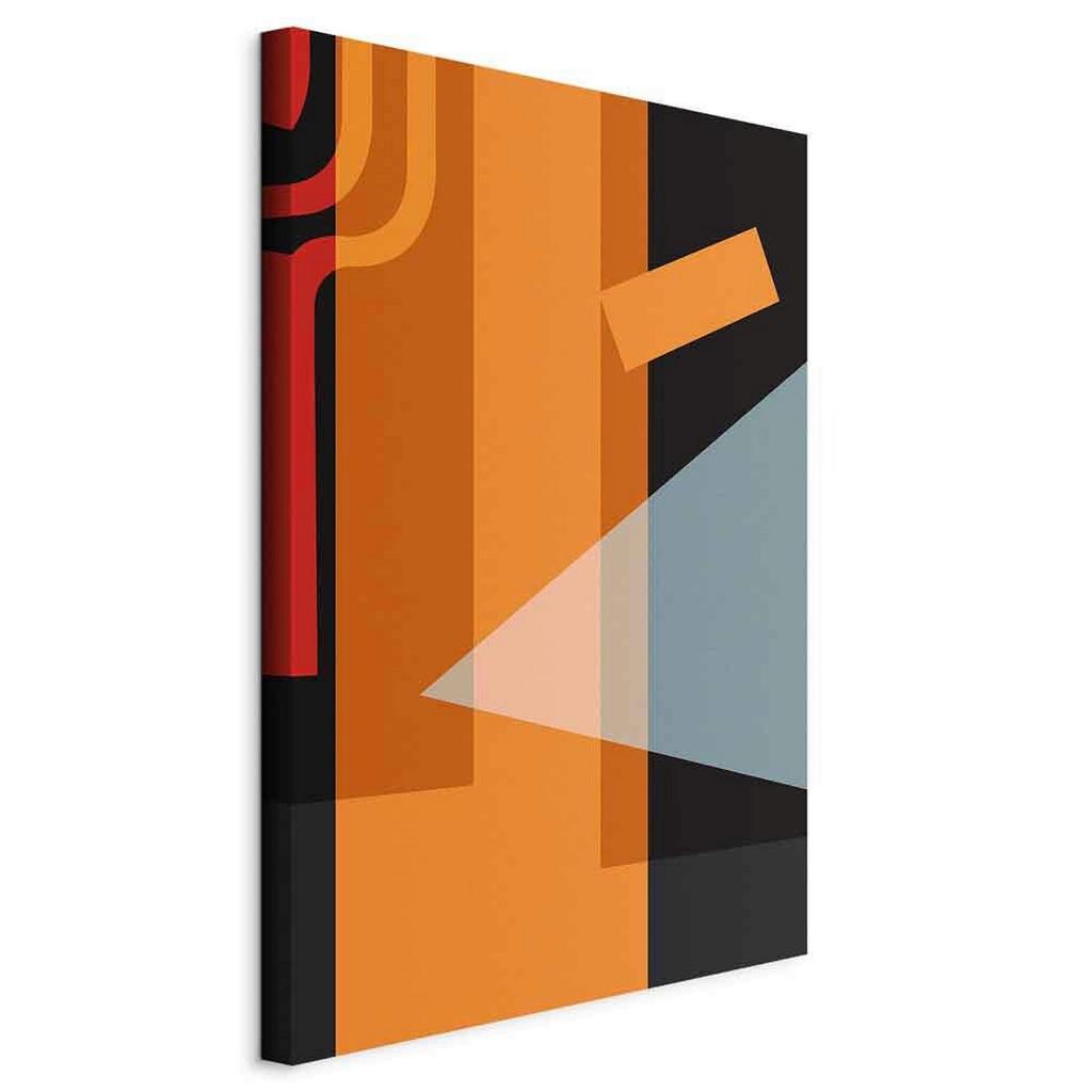 Leinwandbild Neons Orange Schwarz B: 40 cm