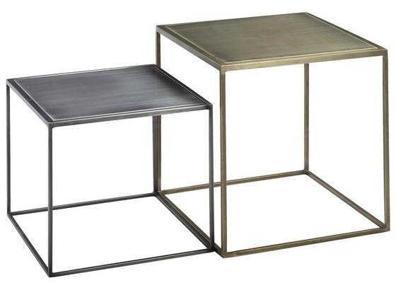 Couchtischset Mattis 2-Teilig - Messingfarben/Zinkfarben, MODERN, Metall (40/45/40cm) - Livetastic Couchtischset Mattis 2-Teilig - Messingfarben/Zinkfarben, MODERN, Metall (40/45/40cm) - Livetastic