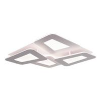 LED-Deckenleuchte 1411123 Simen - Weiß, Design, Kunststoff/Metall (50/50/7,5cm) - Näve