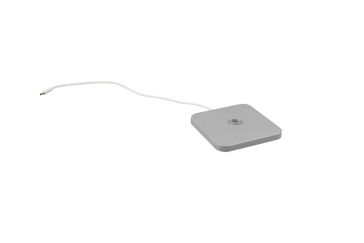 Akku-Tischleuchte R54096177 Fernandez - Grau, KONVENTIONELL, Kunststoff (12,5/38/12,5cm)
