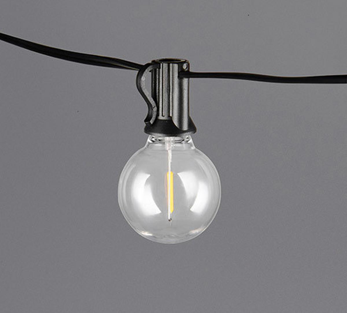 Lichterkette Mood Schwarz L: 570 Cm - Schwarz, KONVENTIONELL, Kunststoff (570cm)