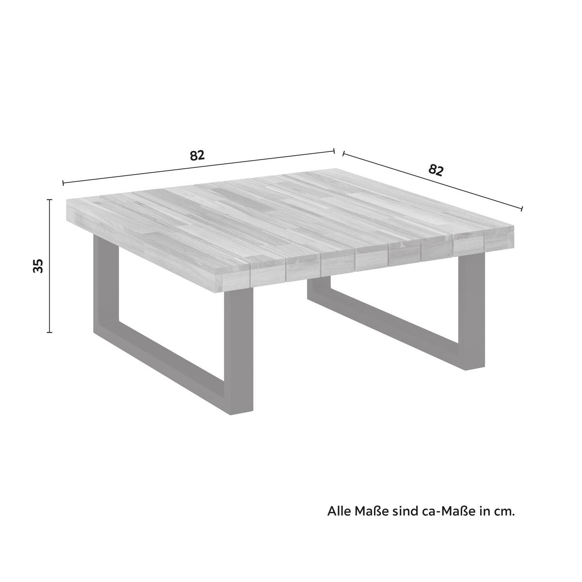 TERASOVÁ SEDACÍ SOUPRAVA CRISTINA - černá/krémová, Moderní, kov/dřevo (254/78/82cm) - Bessagi Garden