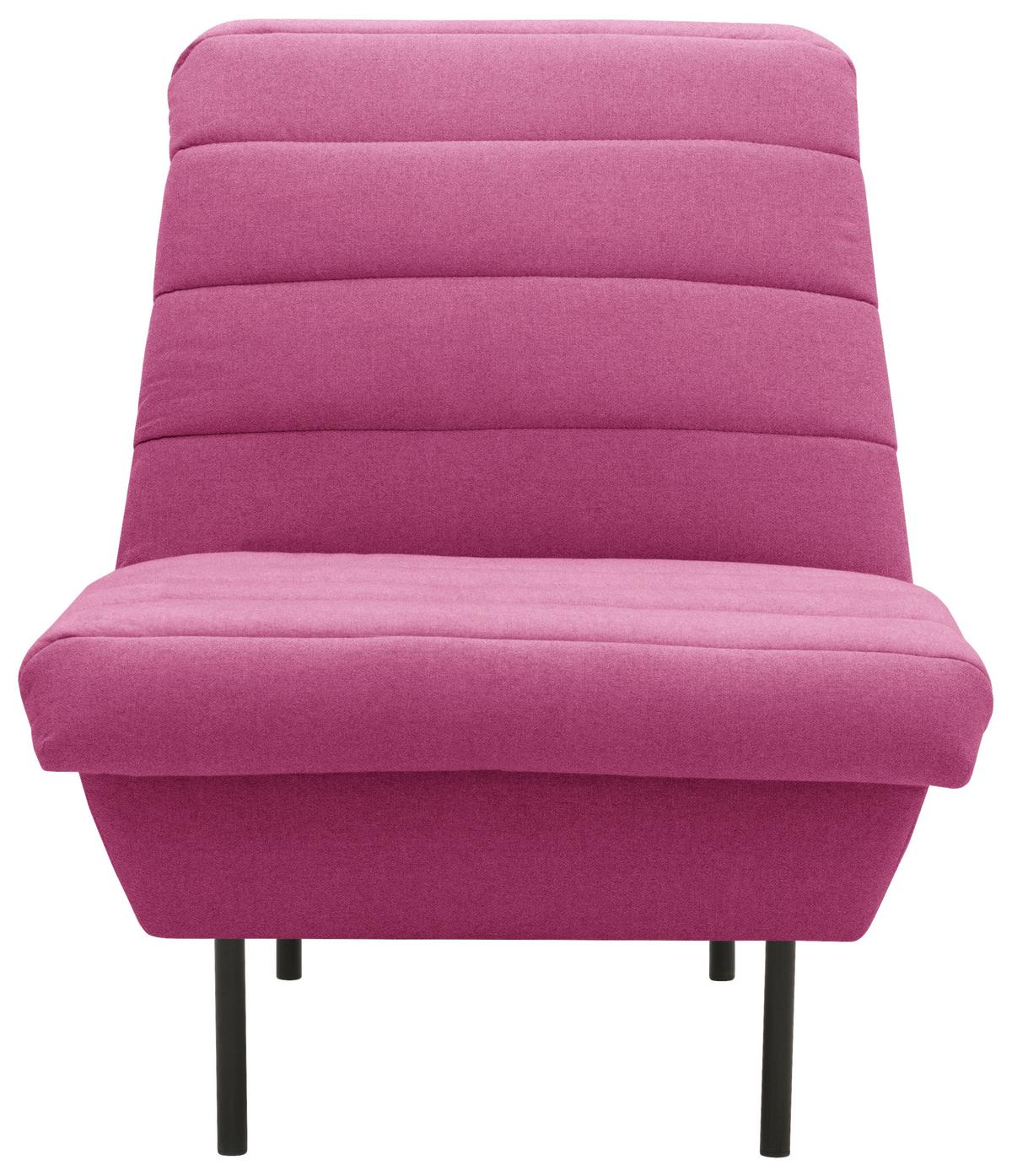 Sessel Looks Ix - Schwarz/Rosa, Design, Textil (72/92/103cm) - LOOKS by W.Joop