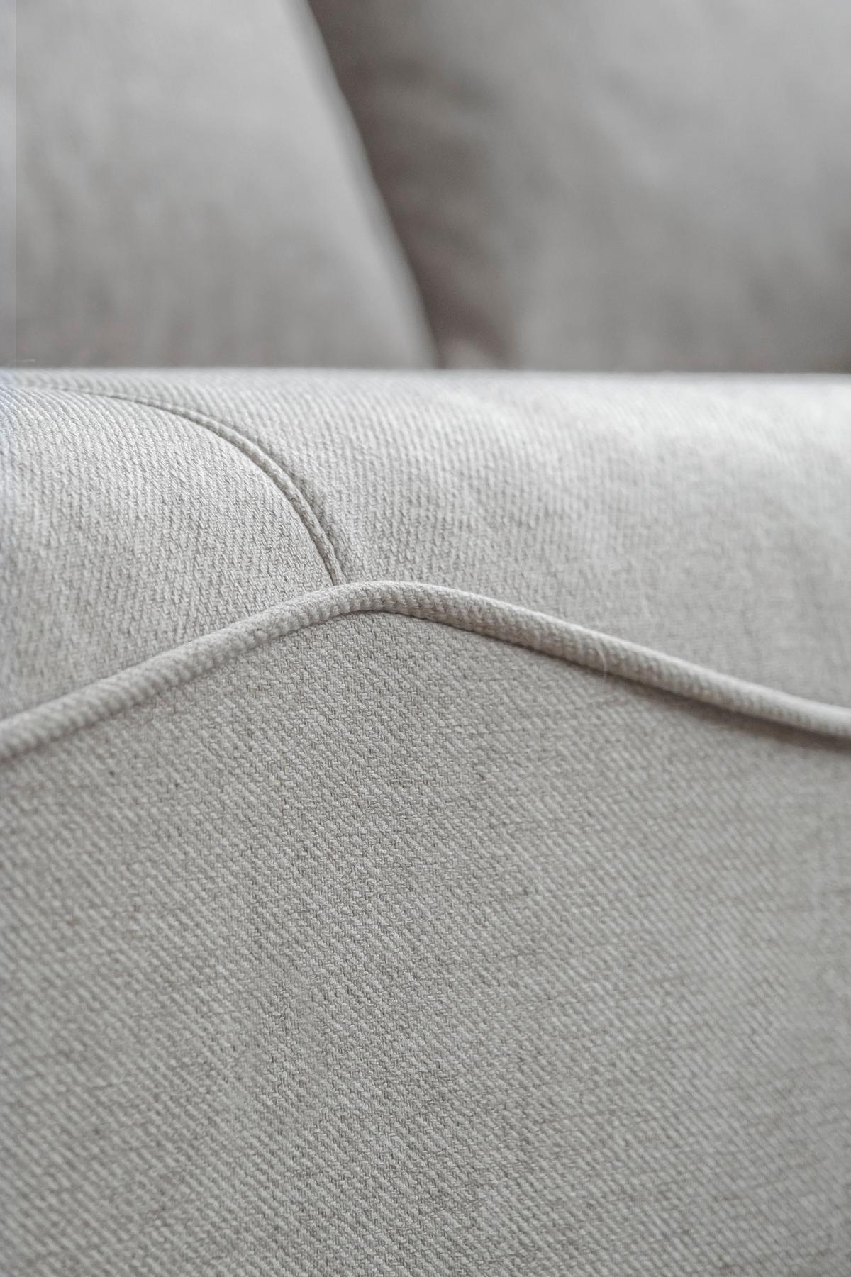 Rohová sedačka HOLLY L, oboustranná, béžová/tm.béžová - černá/béžová, Design, dřevo/textil (257/93/210cm)