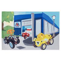 Kinderteppich Autos Multicolor Bobby Car 100x160 cm - Blau/Rot, Trend, Textil (100/160cm)