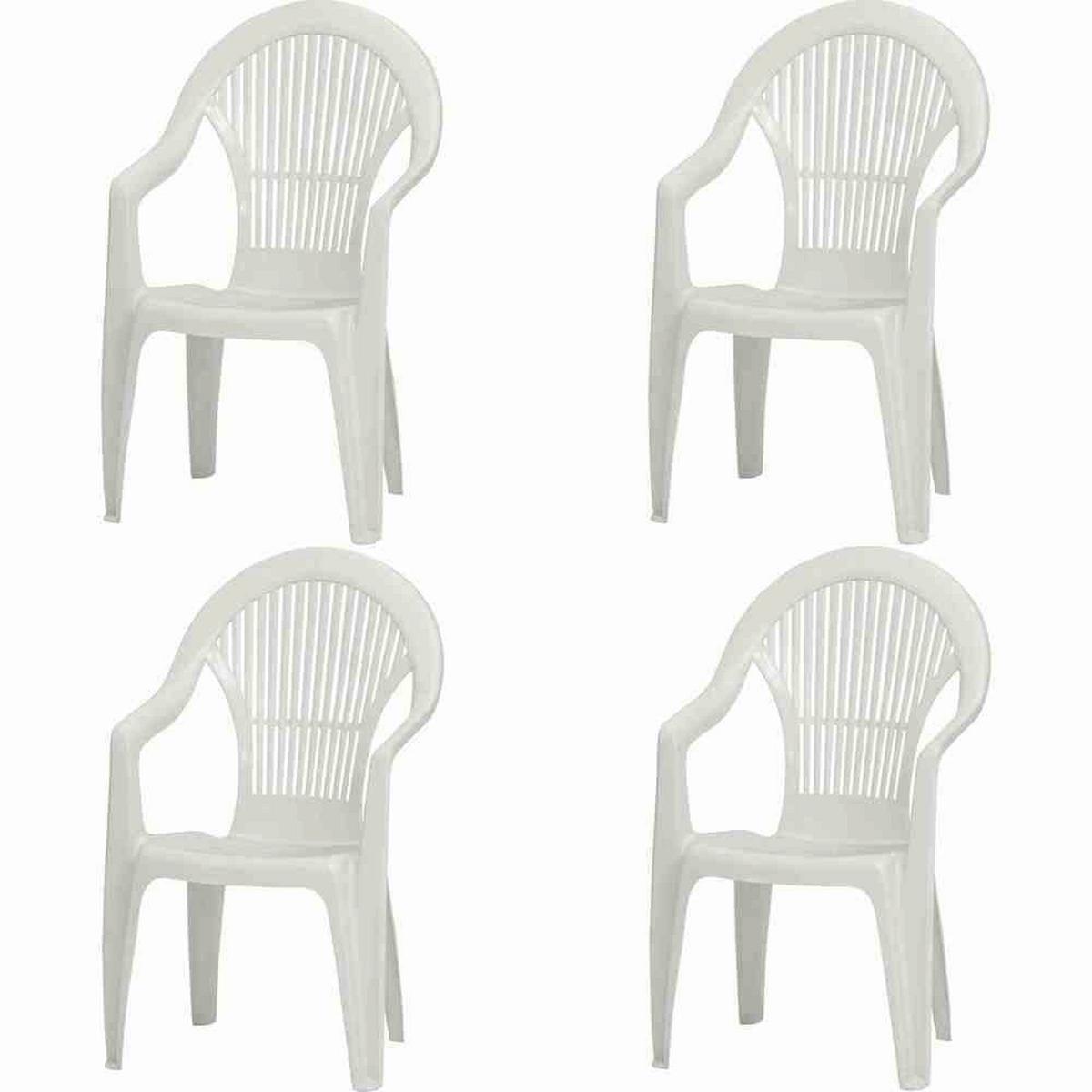 Stapelsessel M73540 - Weiß, KONVENTIONELL, Kunststoff (55/93/49cm) - Siena Garden