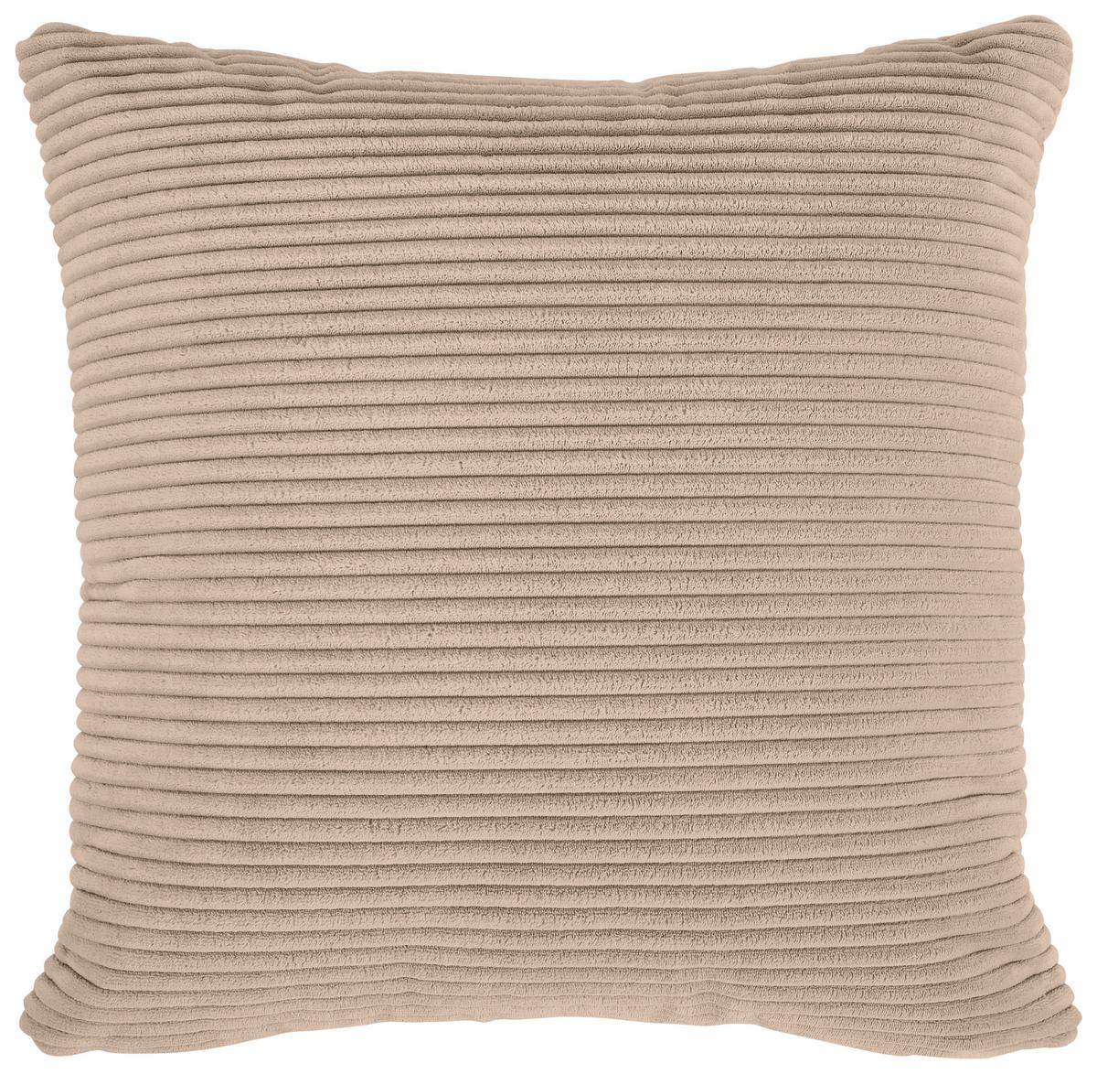 Ecksofa Pearl - Hellbraun/Schwarz, Design, Textil (196/303cm) - Livetastic