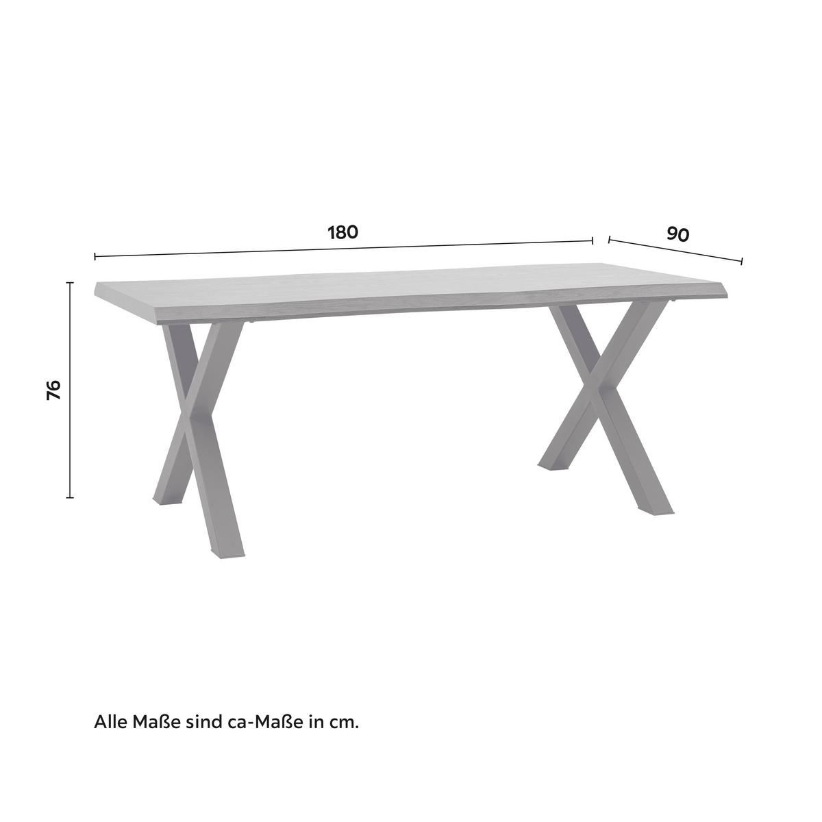 Jídelní stůl RICO 180x90 cm - černá, Moderní, kov (180/76/90cm) - Bessagi Home