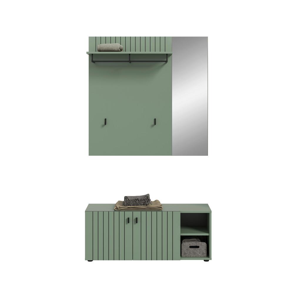 Garderobe Station Graugrün B: 106cm