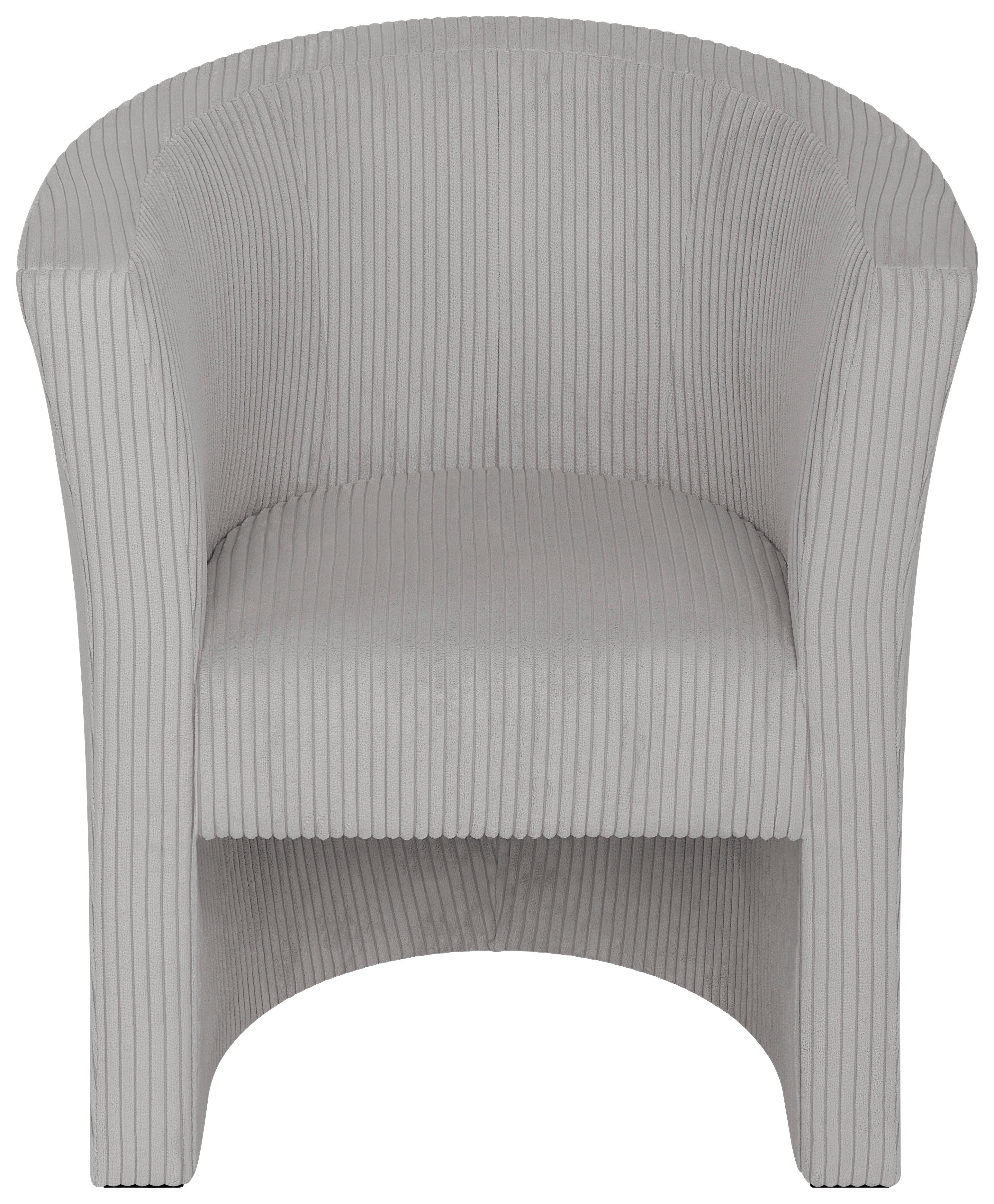 Koktailové kreslo PAUL, svetlosivý menčester ZOOM - čierna/svetlosivá, Konventionell, kompozitné drevo/textil (70/76/64cm) - P & B
