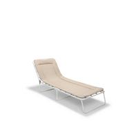 Dreibeinliege Chiemsee – 3-Bein-Liege - Beige, Basics, Textil/Metall (60/23/180cm)