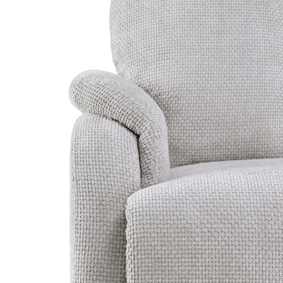 Relaxační křeslo JOHNSY, sv.šedá - černá/světle šedá, Moderní, kov/textil (75/106/91cm) - Mömax