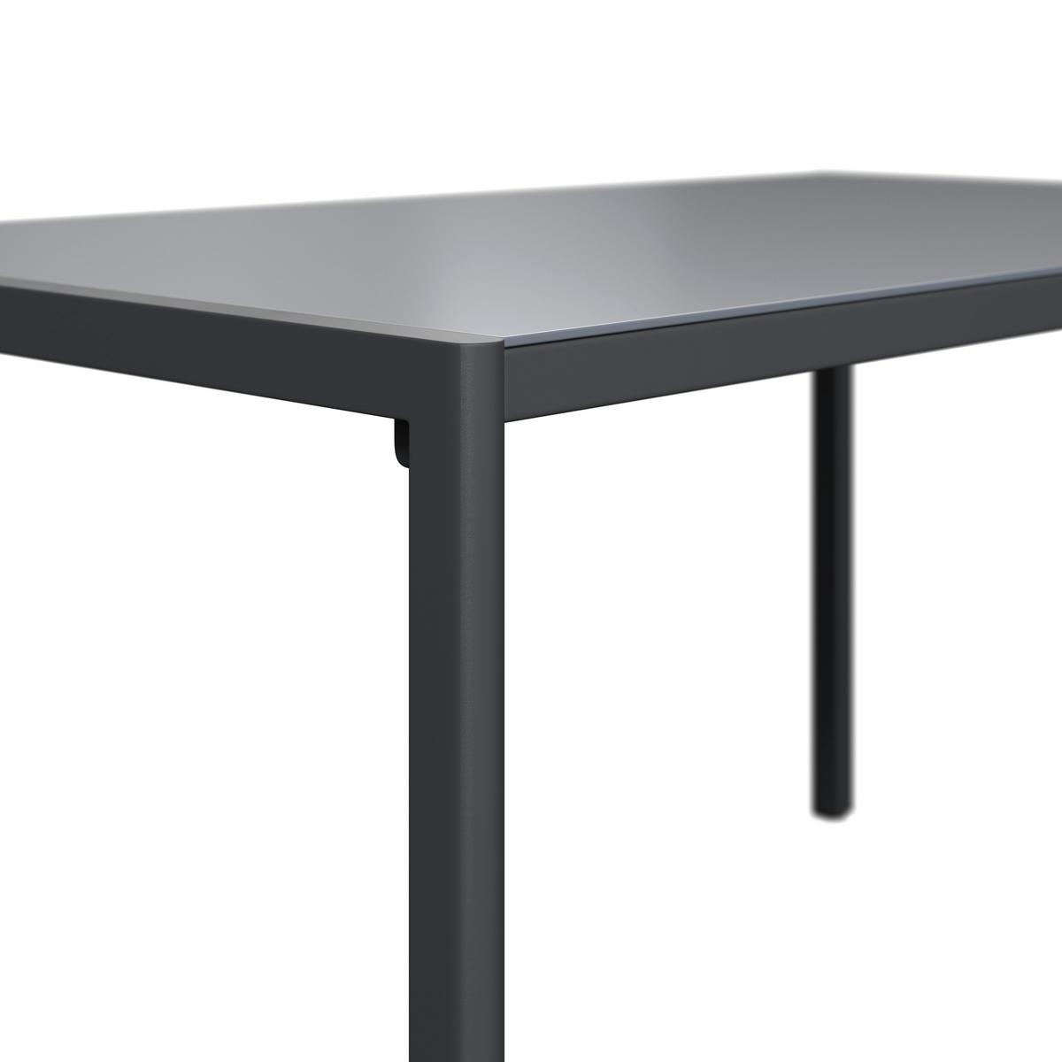 Gartentisch Paris - Anthrazit, MODERN, Glas/Metall (140/75/83cm) - Beldano