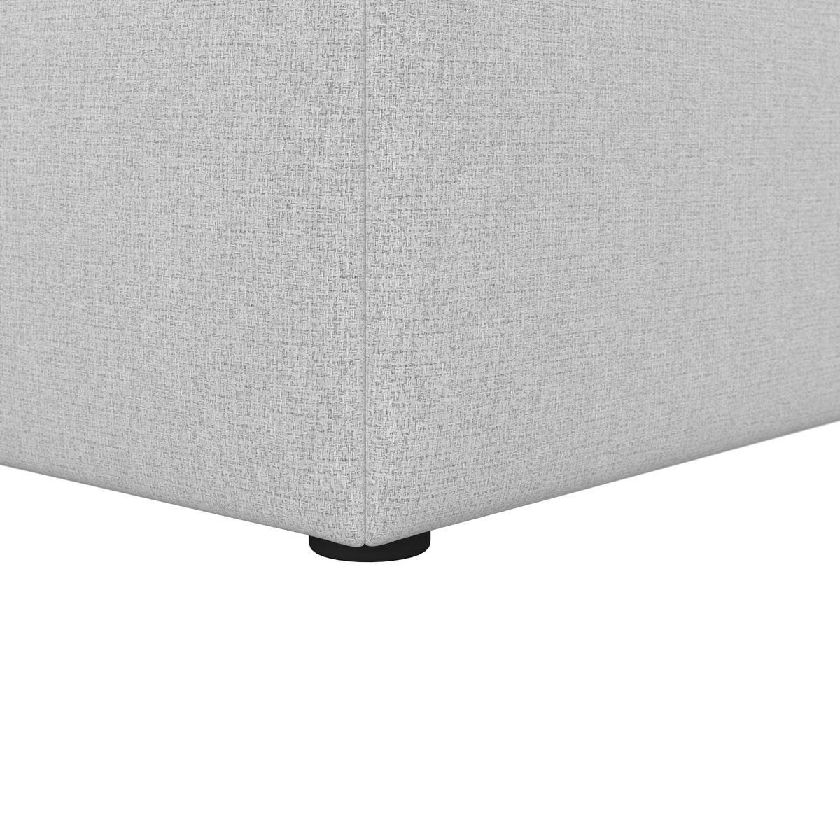 Boxspringová postel MARCO 180x200, světle šedá - černá/světle šedá, Moderní, dřevo/textil (180/200cm) - Bessagi