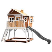 Spielturm A030.150.81 - Braun/Weiß, KONVENTIONELL, Holz (432/288/193cm) - Ambia Garden