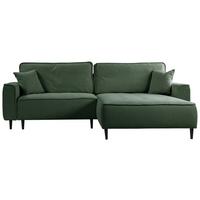 Ecksofa Blues Grün/schwarz, 263 Cm - Schwarz/Grün, Design, Textil (263/183cm) - MID.YOU