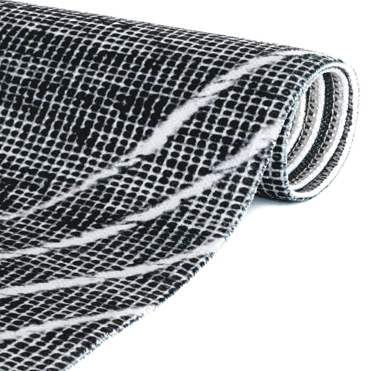 Webteppich Anthrazit/grau Fabius 120x170 Cm - Anthrazit/Grau, Natur, Textil (120/170cm)