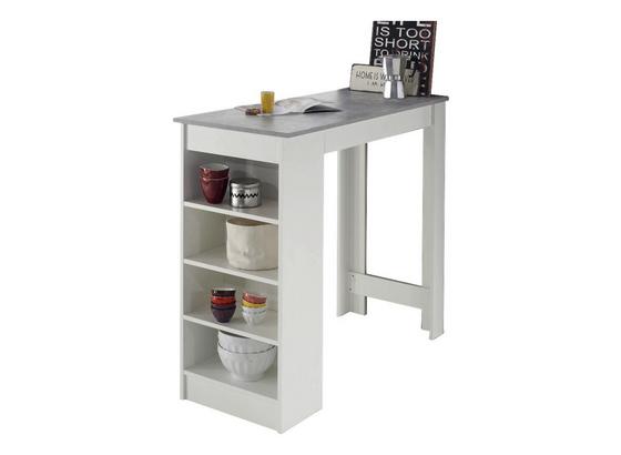 Bartisch Mojito L: ca. 115 cm - Weiß/Grau, Design, Holzwerkstoff (115/50/103cm) - Ti`me Bartisch Mojito L: ca. 115 cm - Weiß/Grau, Design, Holzwerkstoff (115/50/103cm) - Ti`me