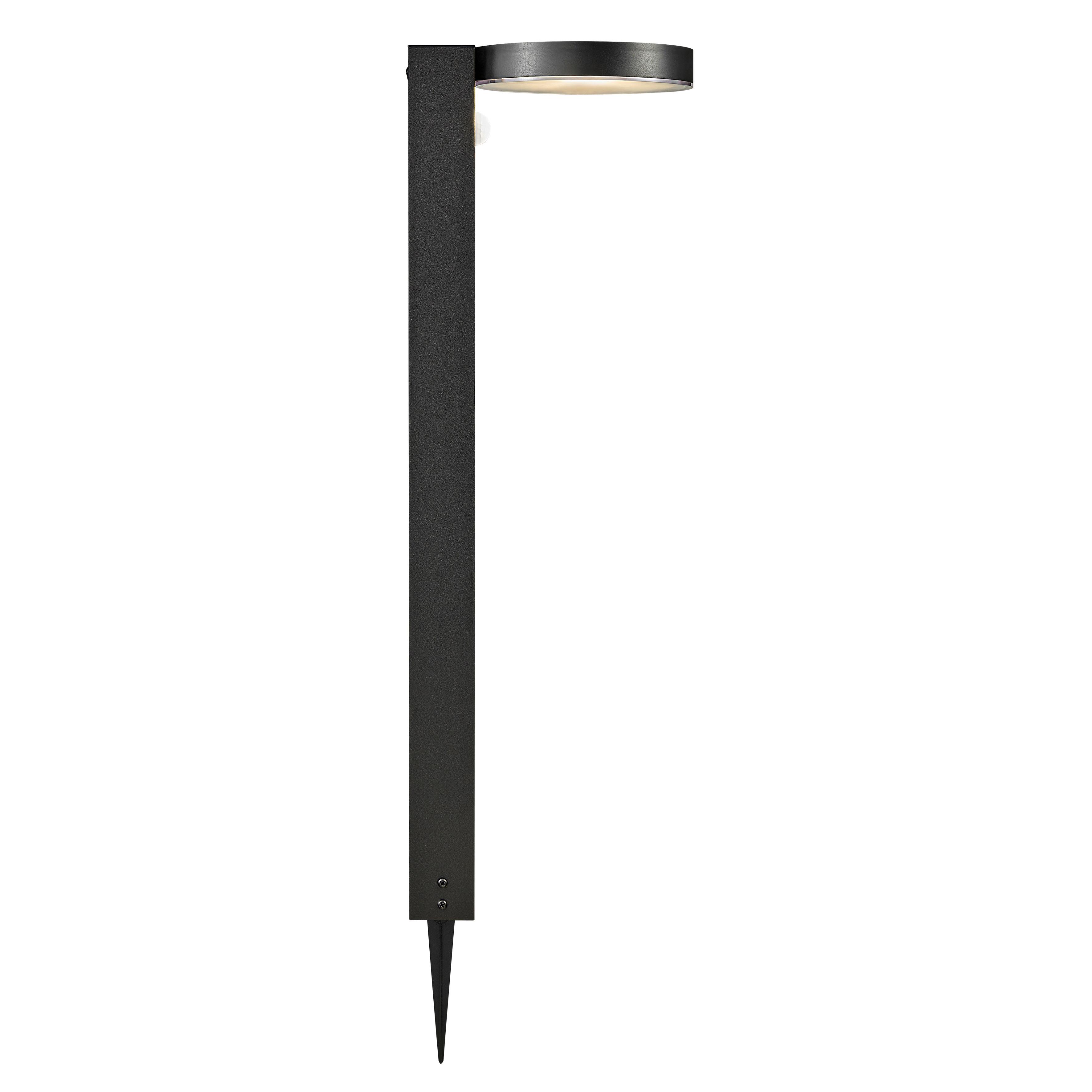 Solarleuchte Rica Round Garden Schwarz - Schwarz, Basics, Kunststoff (15/60cm) - Nordlux