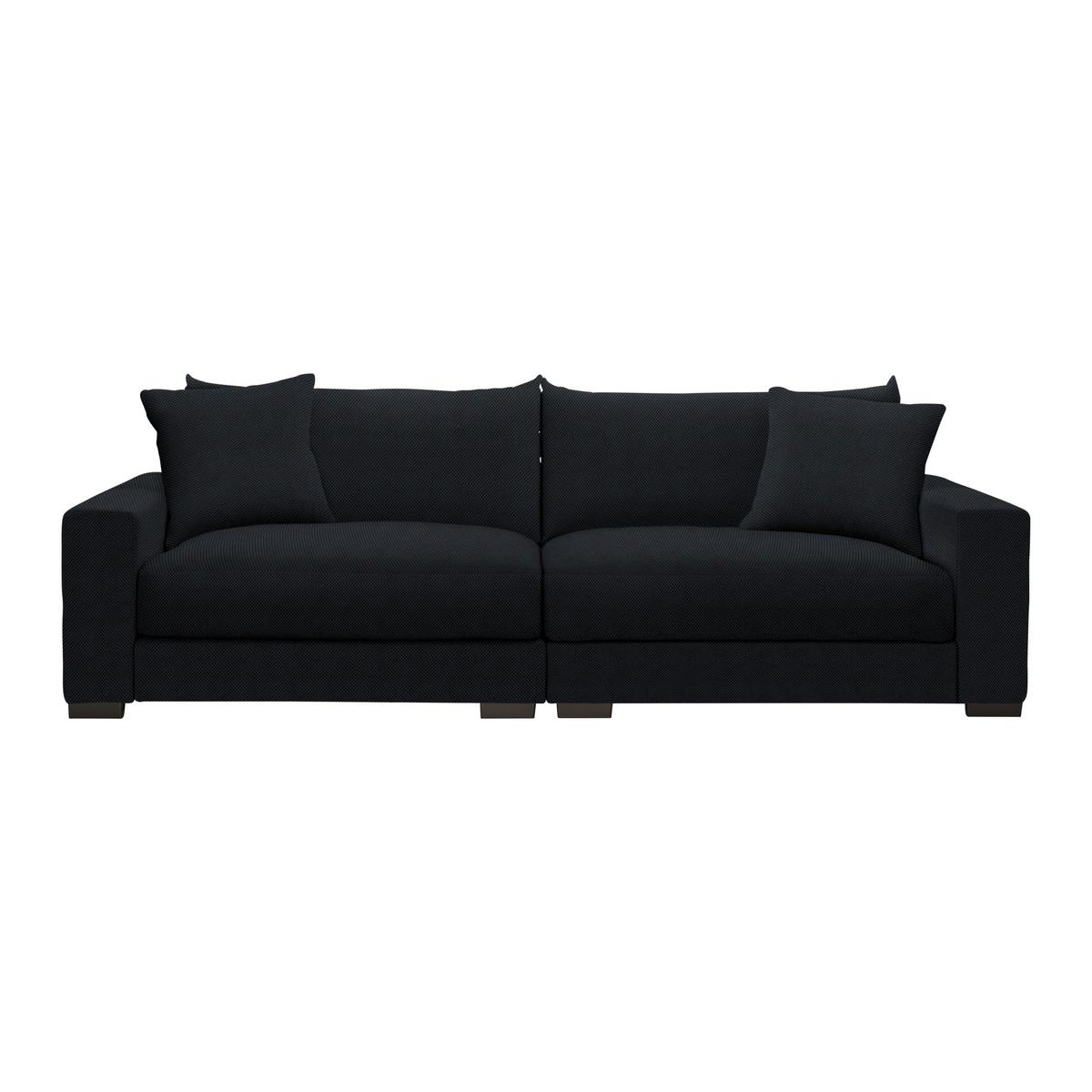 Mega pohovka PEDRO 1200, černá - černá, Moderní, kov/dřevo (261/83/124cm) - Mömax