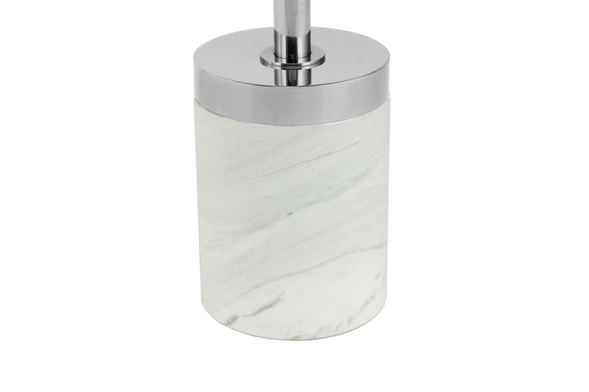 Beistelltisch Lana 125 Graphitfarben/weiß B: 53 Cm - Graphitfarben/Weiß, Design, Glas/Stein (46/46/53cm) - Kayoom