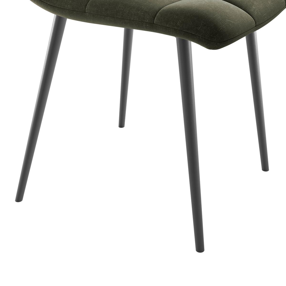 ČTYŘNOHÁ ŽIDLE LECH - černá/tmavě zelená, Konvenční, kov/dřevo (45/88/55cm)