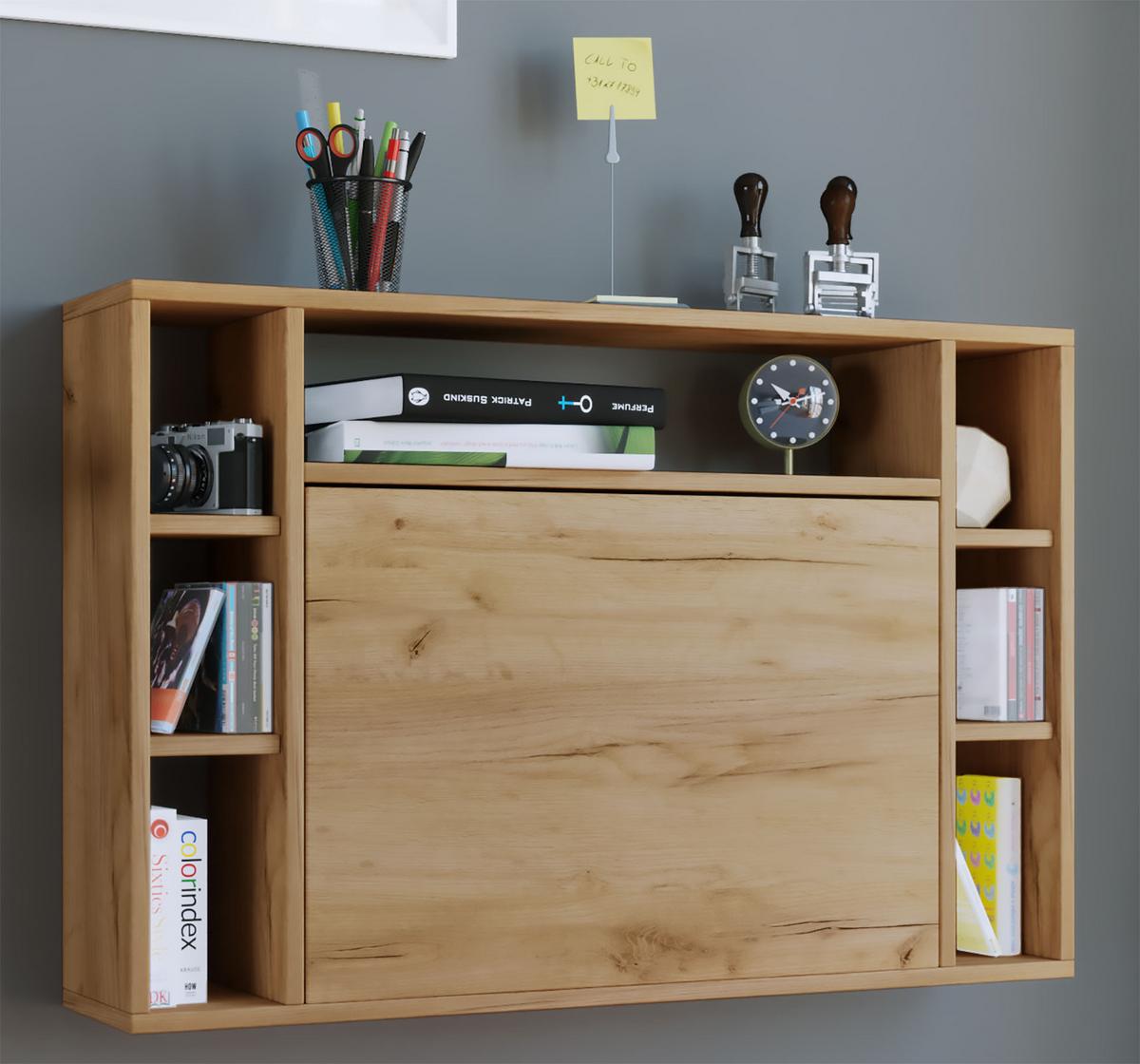 Laptoptisch Wandila B: 90cm Eichefarben - Eichefarben/Honig, Basics, Holzwerkstoff (90/20/60cm) - MID.YOU