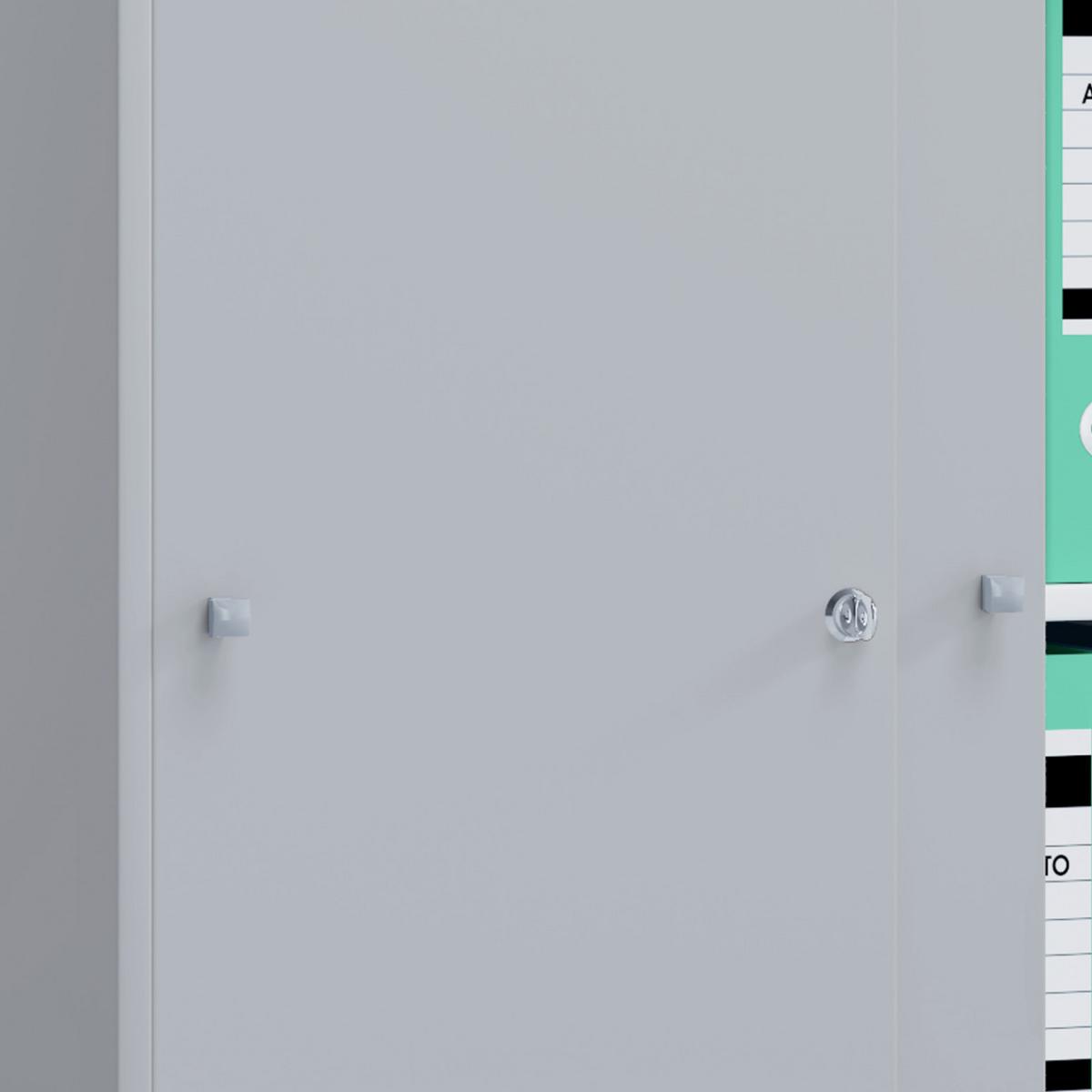 Aktenschrank Lona L Grau B: 70 Cm - Grau, Basics, Holzwerkstoff (70/74/37cm) - MID.YOU