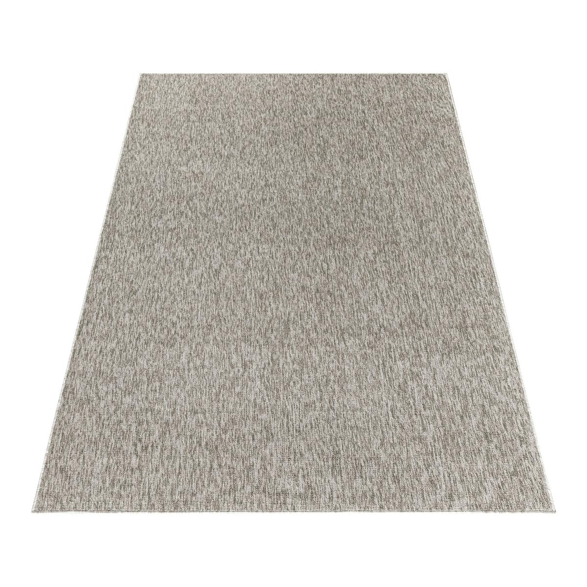 Webteppich Beige Naturfaser Nizza 160x230 cm - Beige, KONVENTIONELL, Textil (160/230cm)