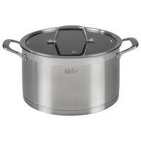 KOCHTOPF 4485-KA - Edelstahlfarben, Basics, Glas/Metall (24cm) - Käfer
